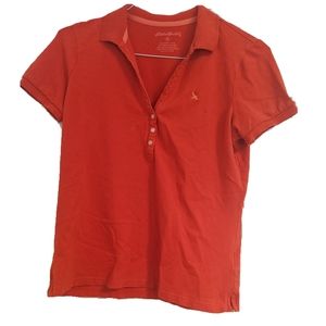 2/20 Eddie Bauer Orange Short Sleeve Women's Polo